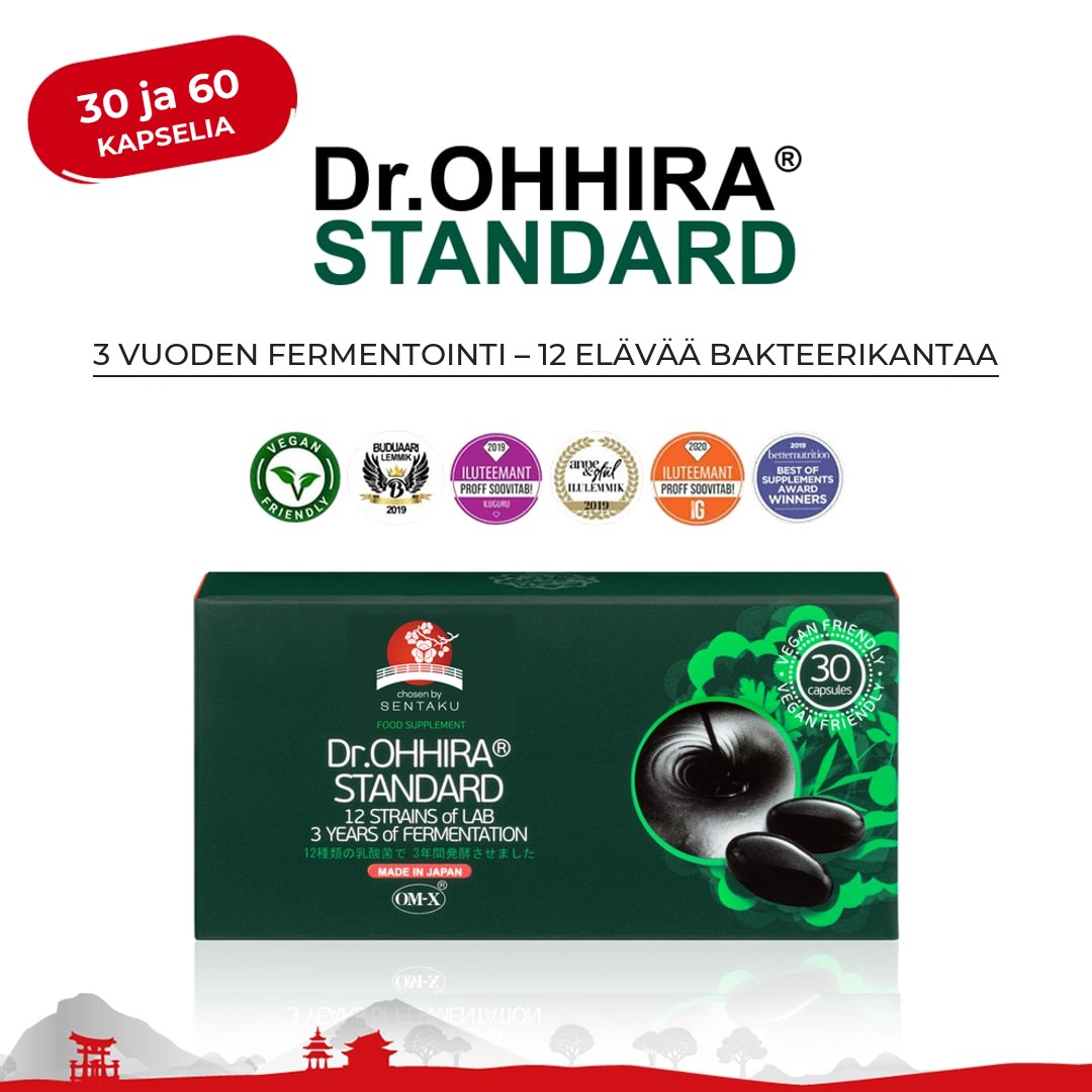 Dr.OHHIRA® STANDARD 3 vuoden fermentointi, 30 ja 60 kapselia