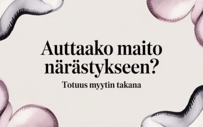 Auttaako maito närästykseen? Totuus myytin takana