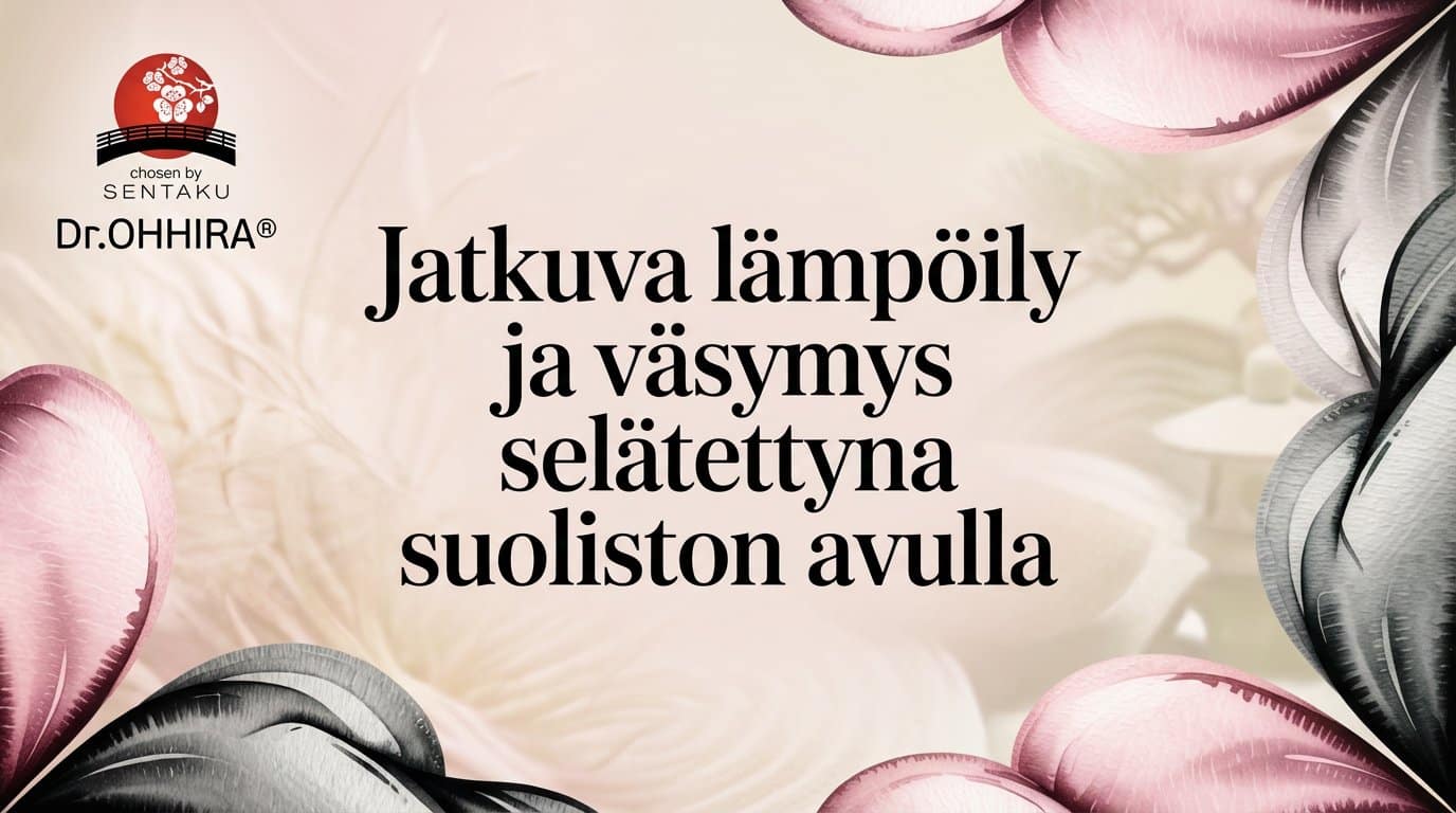 Jatkuva lämpöily ja väsymys selätettynä suoliston avulla