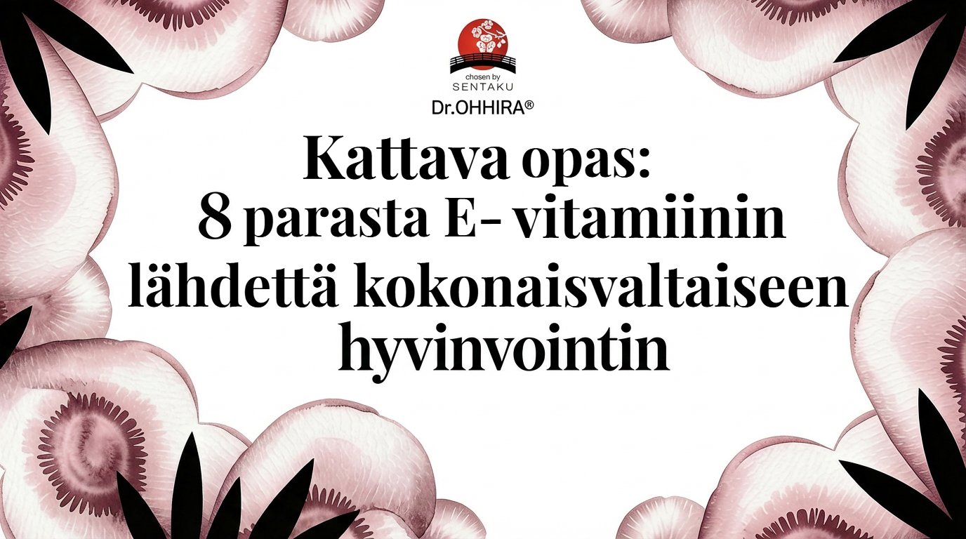 E vitamiinin lähde: 8 parasta ruoka-ainetta kokonaisvaltaiseen hyvinvointiin