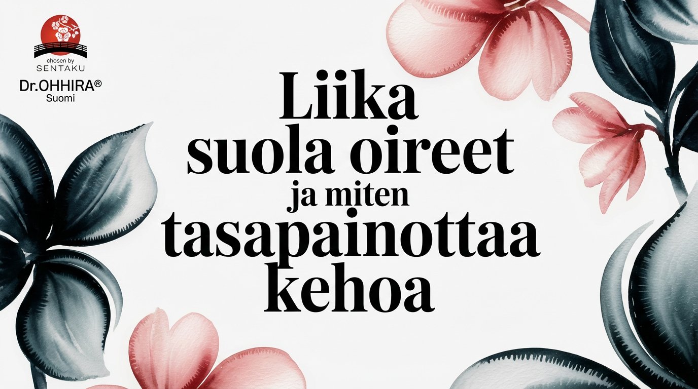 Liika suola oireet ja miten tasapainottaa kehoa