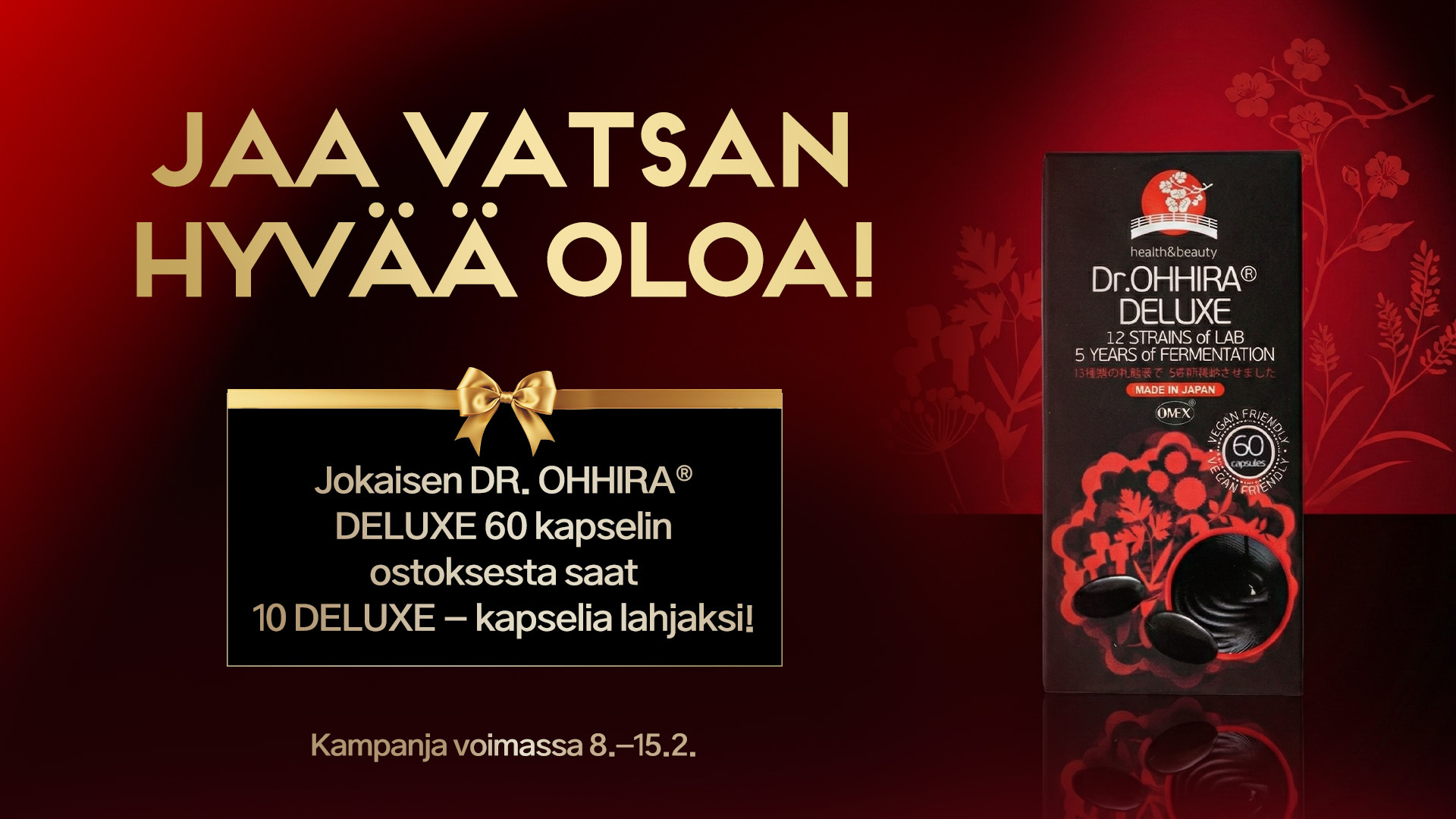 DELUXE-KOKEILUPAKKAUS – 10 KAPSELIA