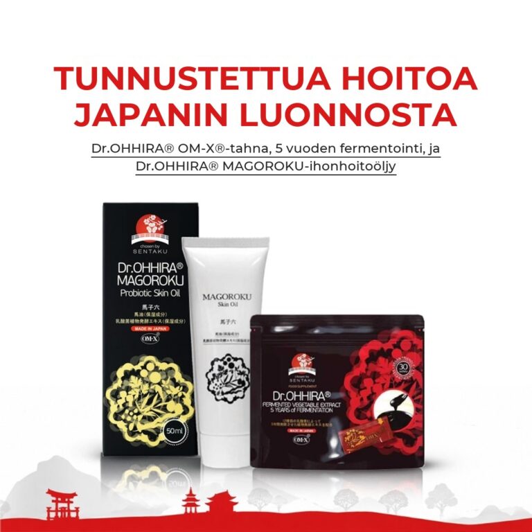 LASTEN SETTI ÖLJYLLÄ: OM-X®-tahna ja MAGOROKU-ihonhoitoöljy
