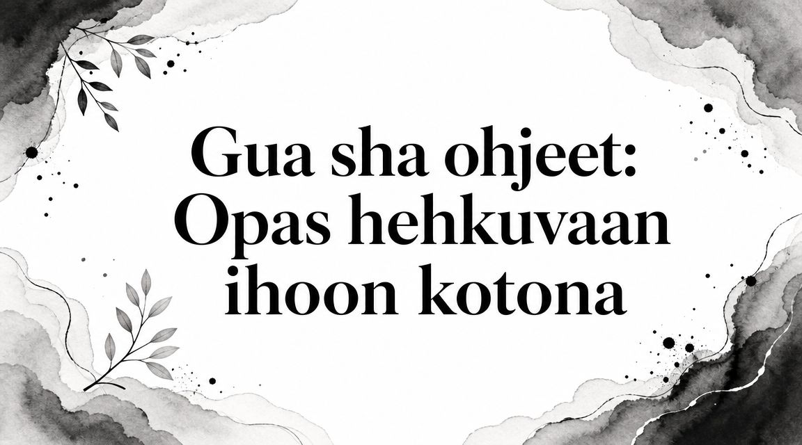 Gua sha ohjeet: Opas hehkuvaan ihoon kotona
