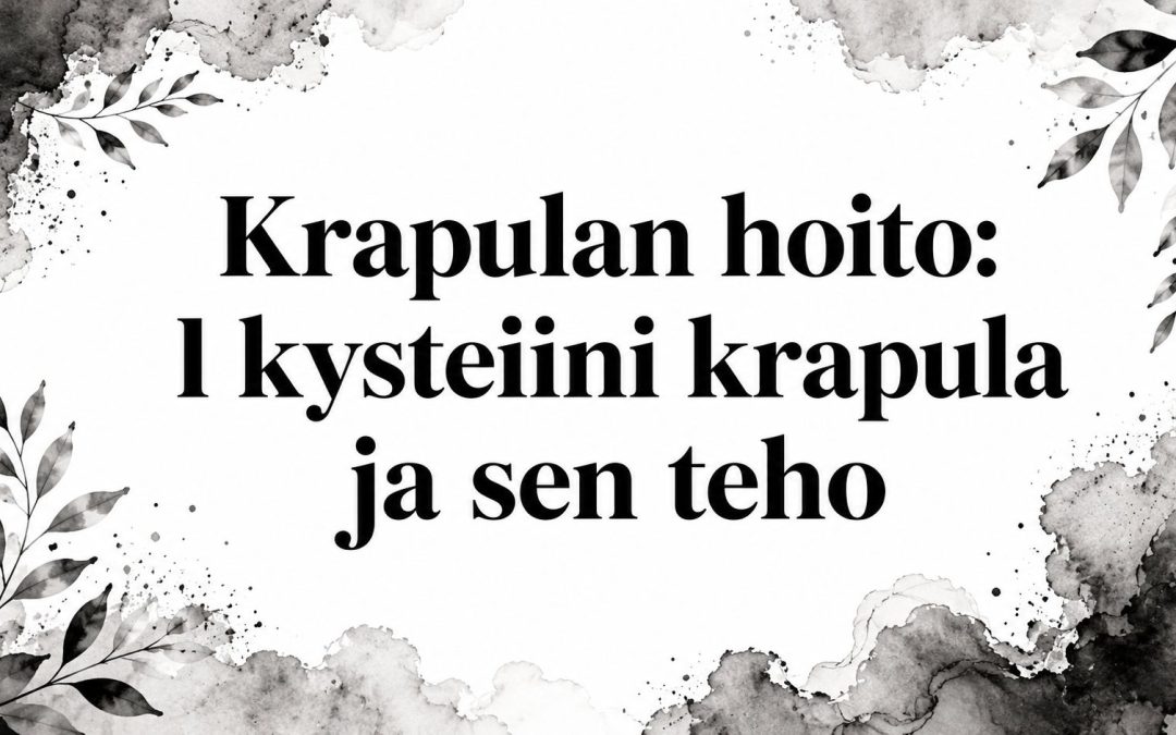 Krapulan hoito: auttaako L-kysteiini krapulaan?