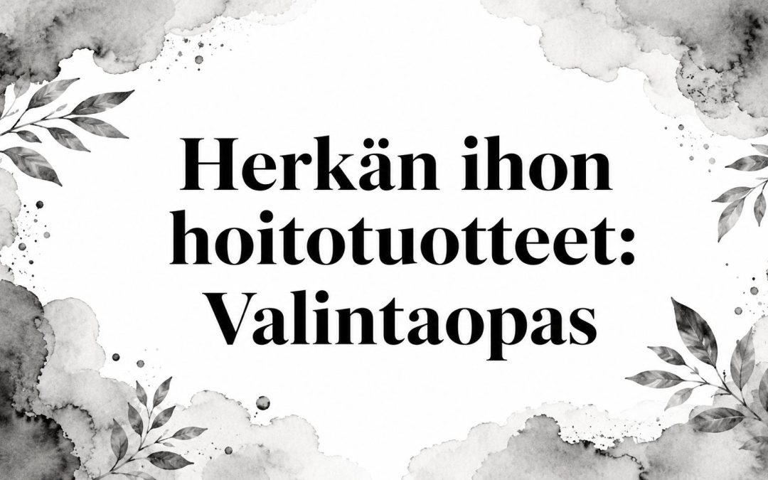 Herkän ihon hoitotuotteet: Valintaopas